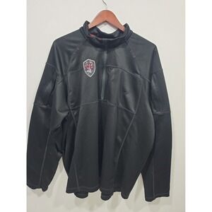 Harley-Davidson Genuine Motor Black 1/4 Zip Jacket Men's 2XL Thermal Pull Over